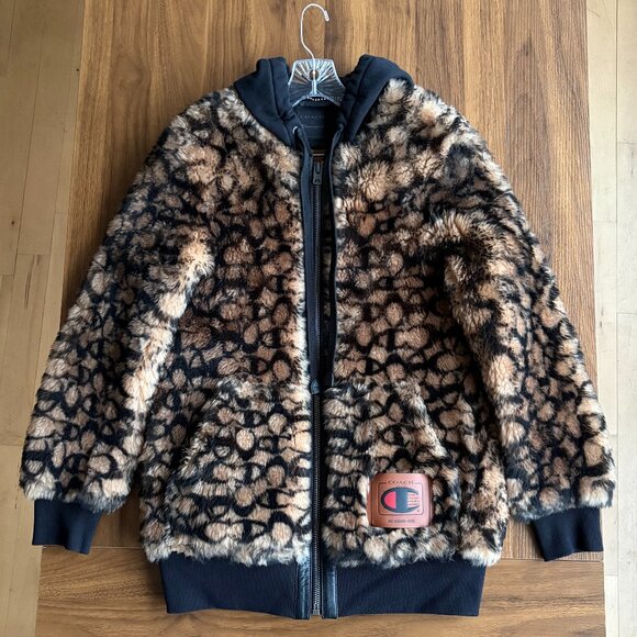 Coach Jackets & Blazers - Coach x Champion Super Fleece Shearling Coat | Unisex | Size S